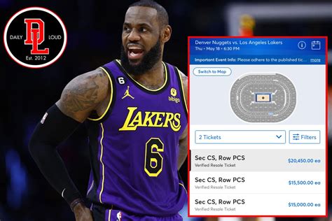 ticketmaster lakers vs nuggets